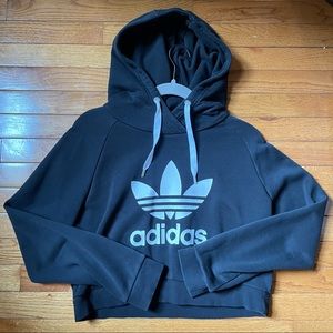 Adidas Cropped Hoodie Adidas Original size medium with logo